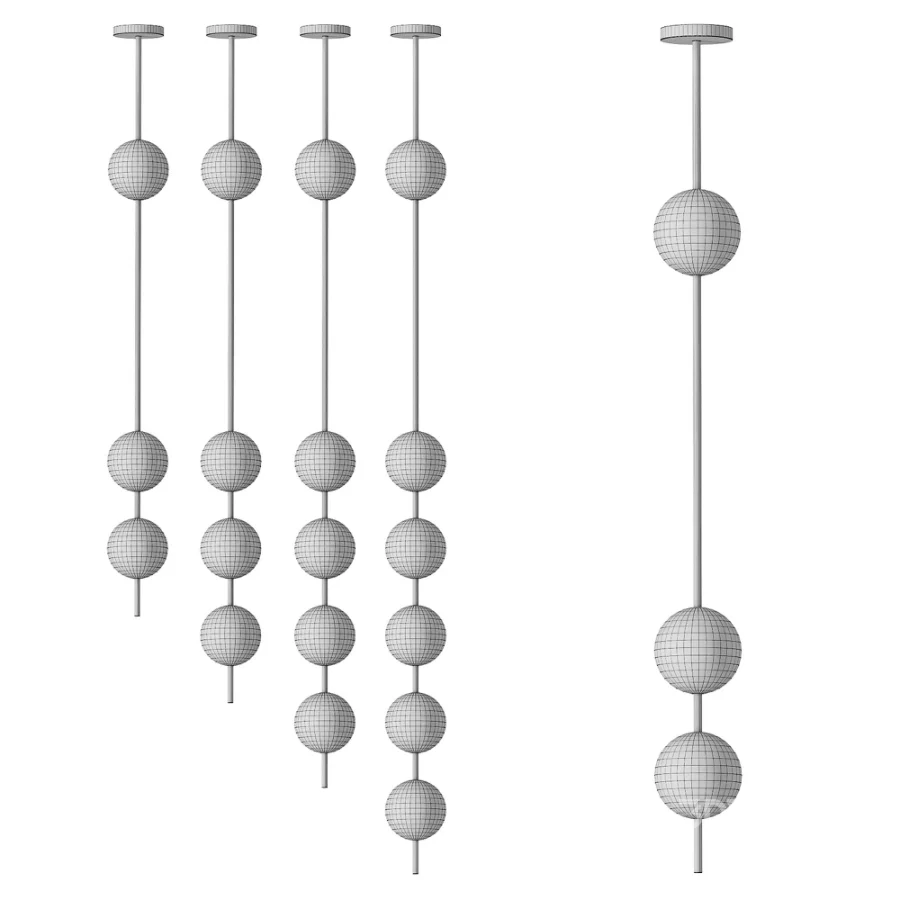 Vertical Balls Pendant Lamp Image 5