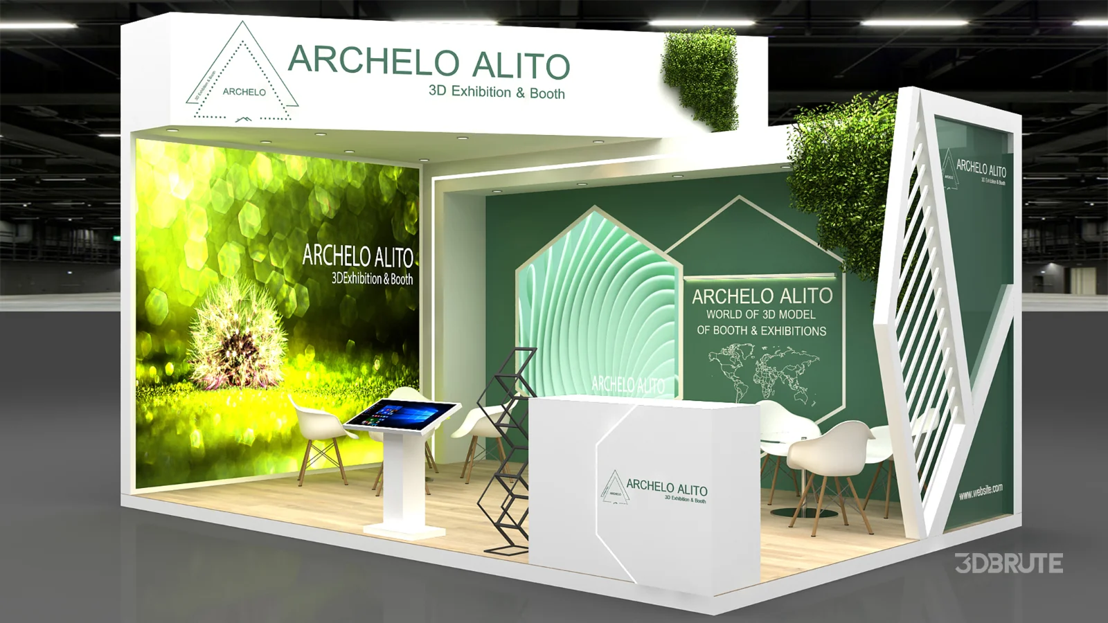 3D Stand Booth Model Image 5