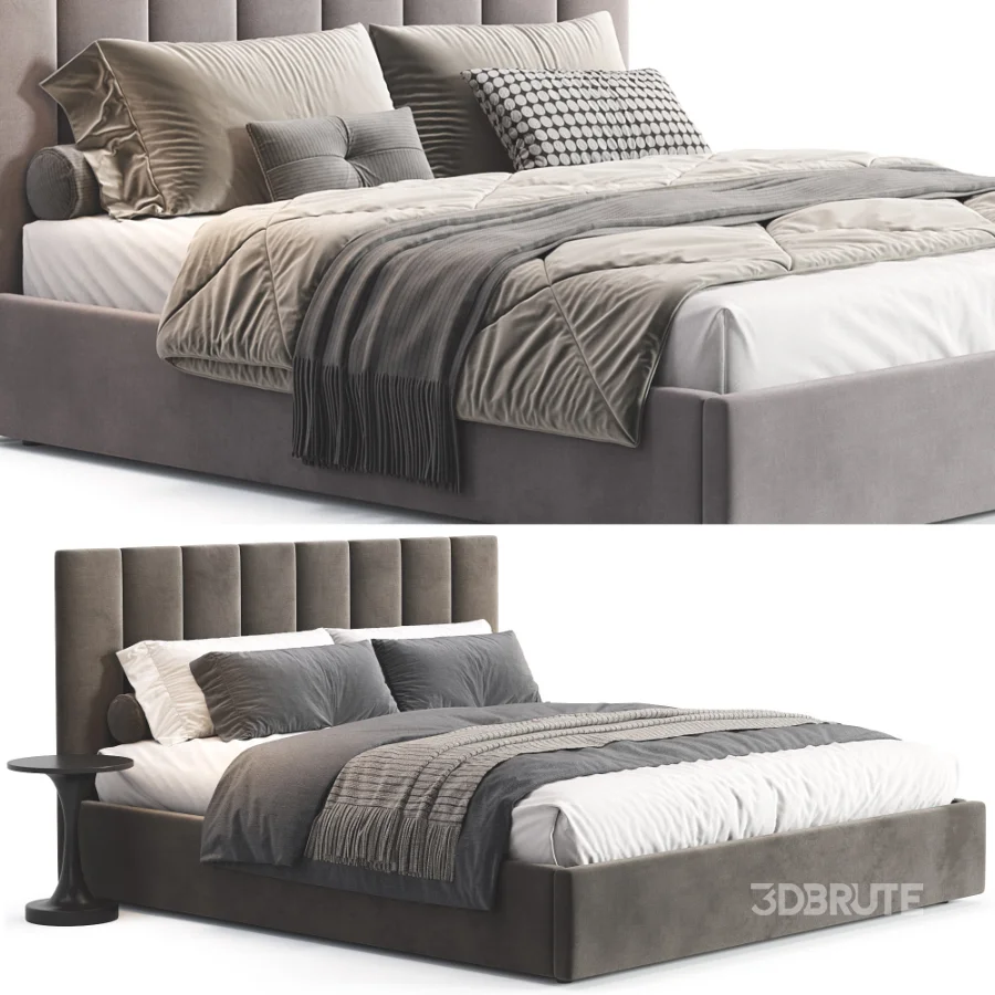 Emmett Channeled Low Profile Bed Image 4