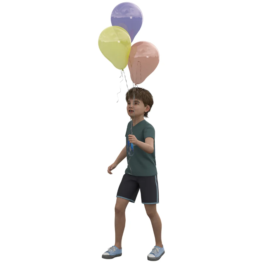 kids with balloon Image 1