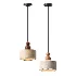 Traditional Japanese Travertine Cylinder Pendant Light - Thumbnail 3