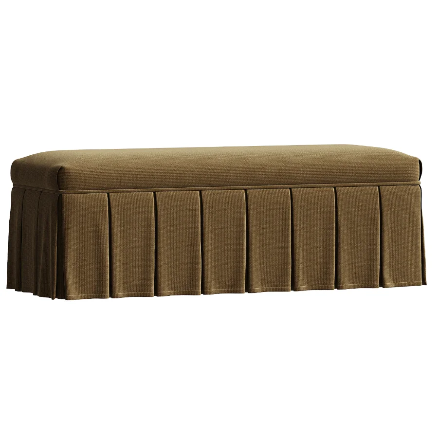 Egerton Box Pleat Storage Bench Image 3