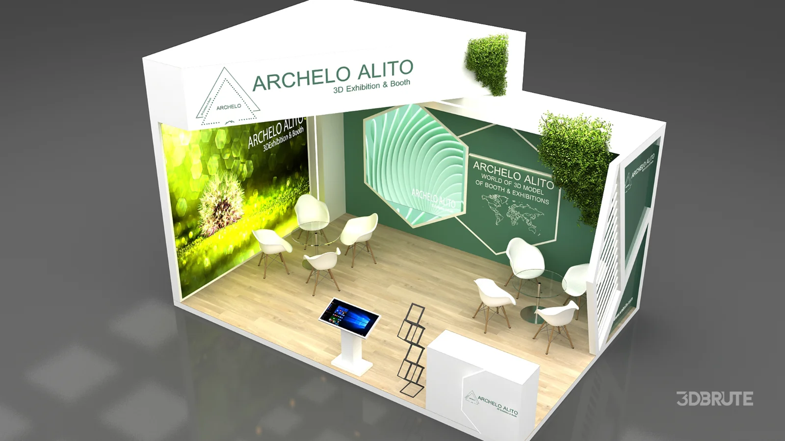 3D Stand Booth Model Image 6