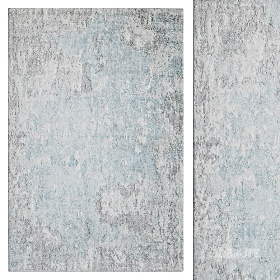 Denali Abstract Area Rug in Cream Image 1