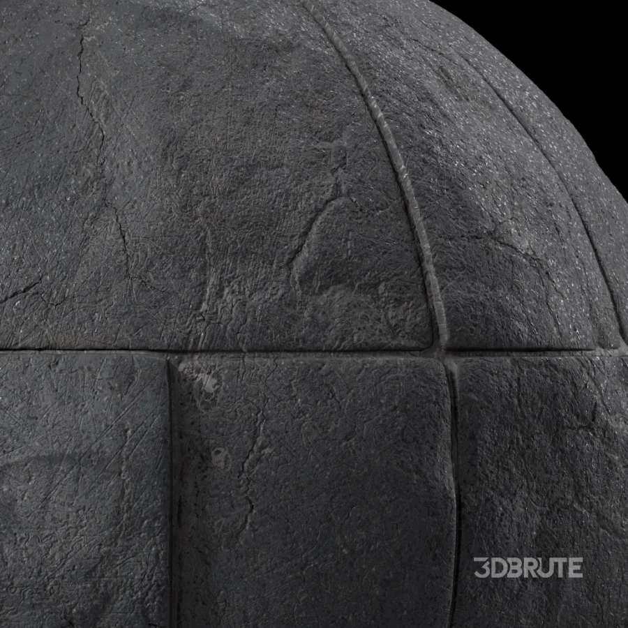 D315 Decorative Slat Stone wall – Sbsar Pbr 4k Seamless Image 4