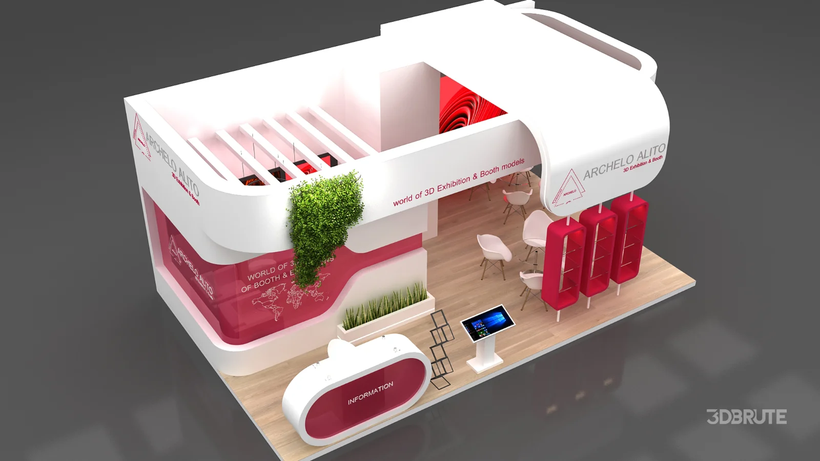 3D Exhibition Booth Model Image 2