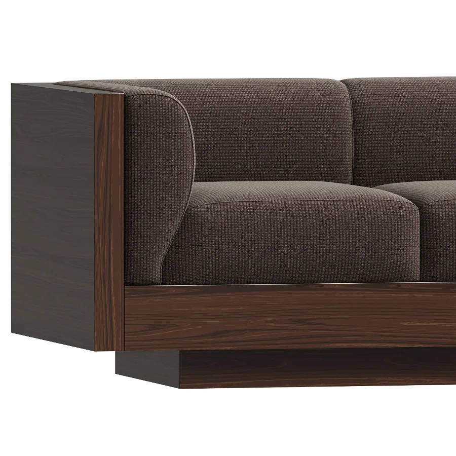 Eucalyptus Veneer Upholstered Sofa Sebastian Image 3