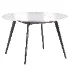 Lando Leather Dining Chair and Oia White Marble Dining Table - Thumbnail 1