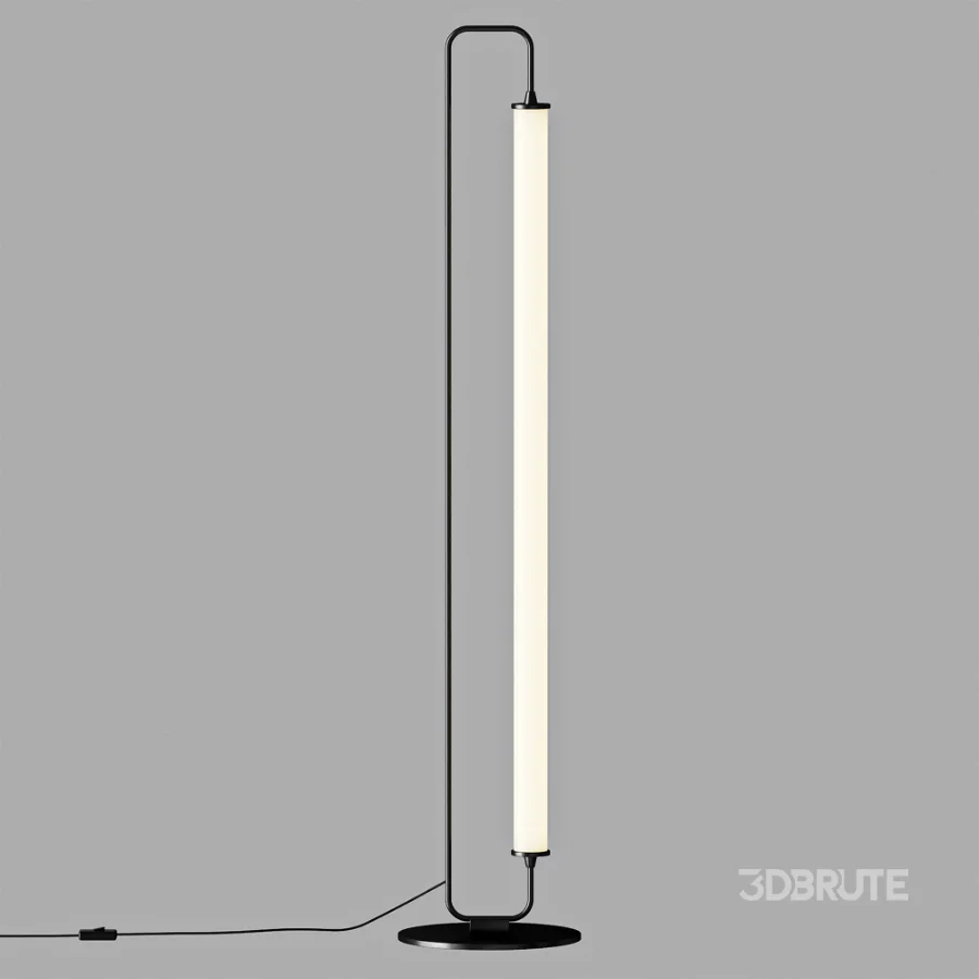 Linear Metal LED Floor Lamp Image 3