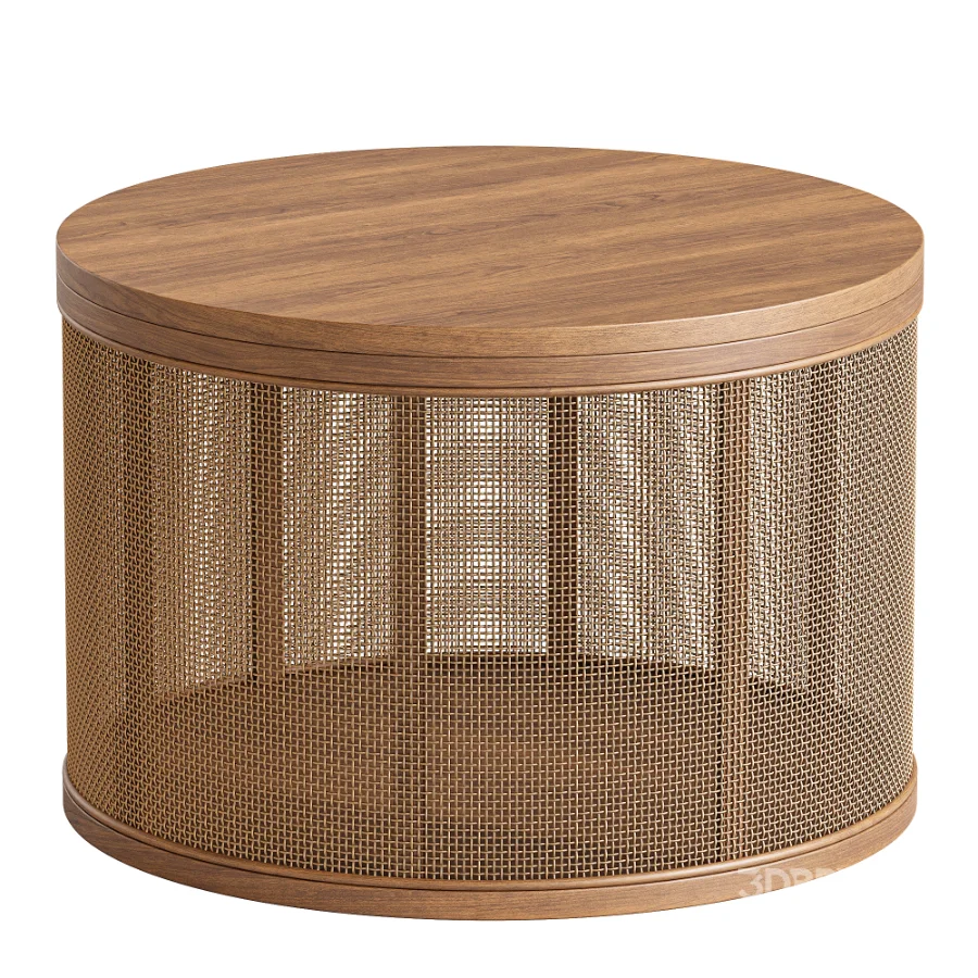 Japanese Round Coffee Table Image 3