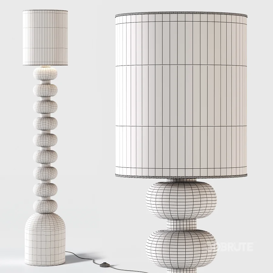 Sculptural Ceramic Cap Negre Lamp Image 1