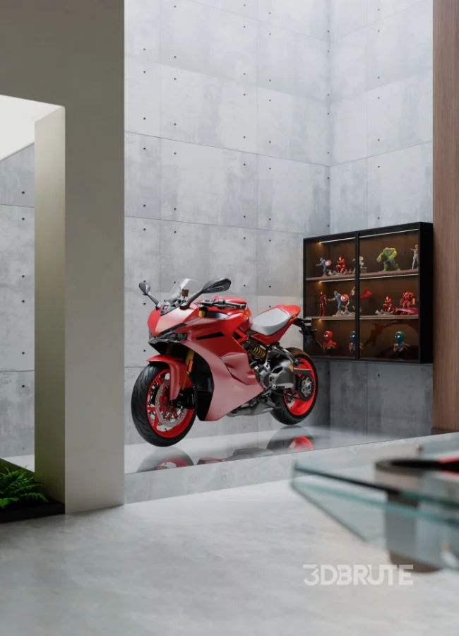 Modern villa basement interior Image 5