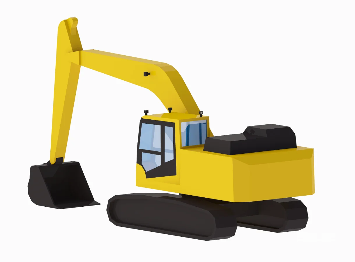 Excavator Construction PC210LC Simplified Image 1