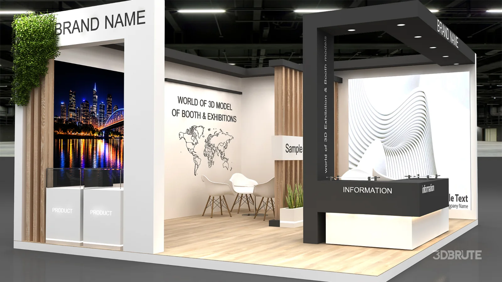 stall 3d model Image 7