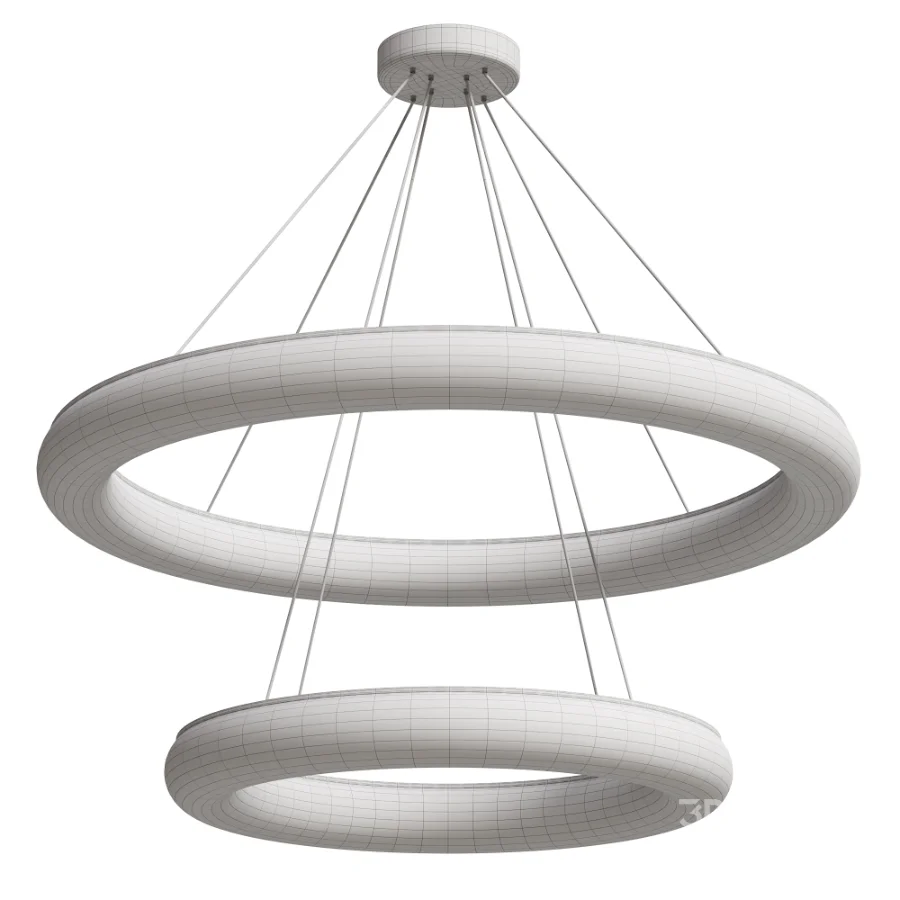 Rh Rivage Lisse Two-Tiered Round Chandelier Image 2