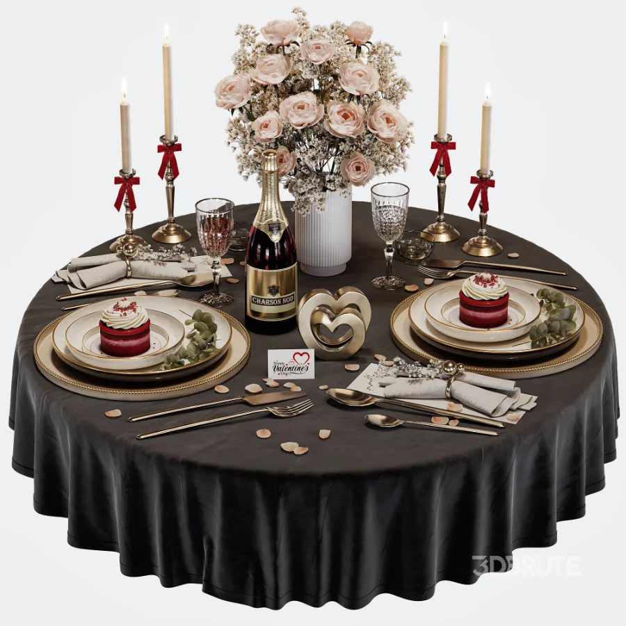 Romantic Tableware Set for February 14 Image 4