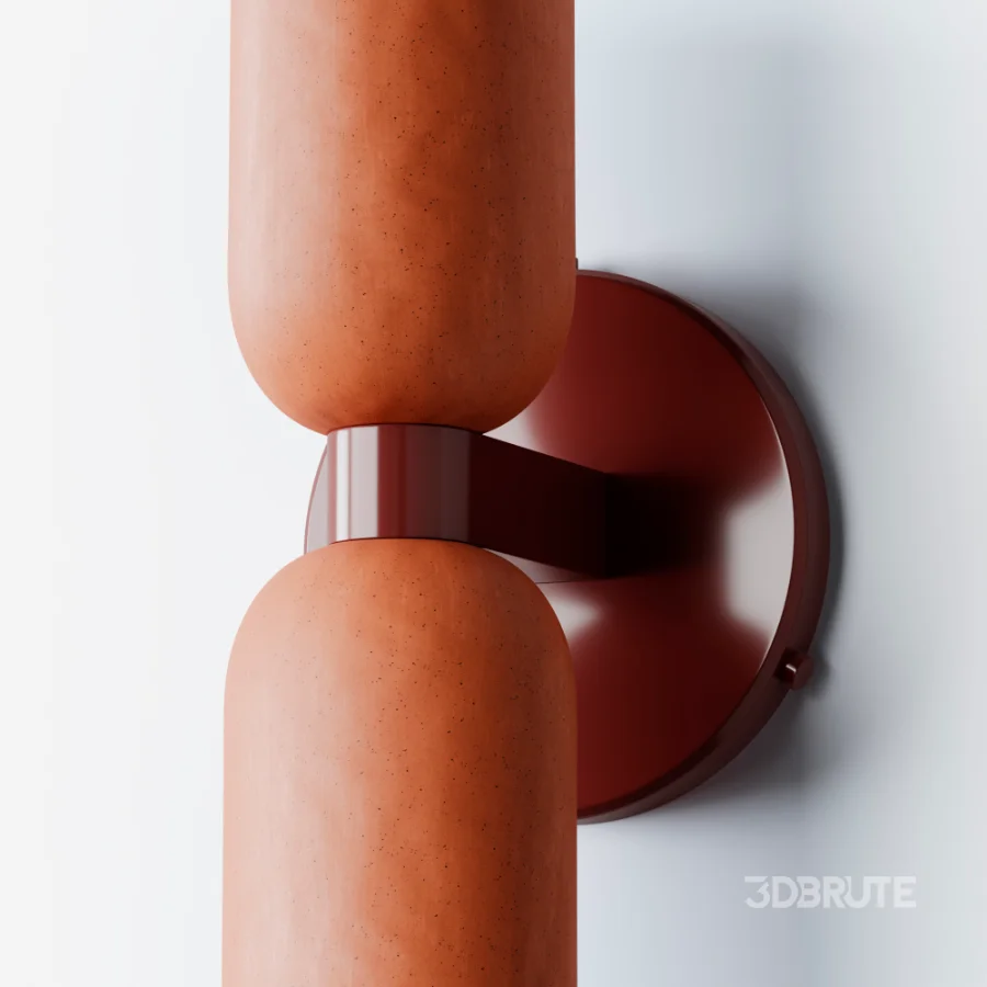 Ceramic Up Down Wall Sconce Image 7