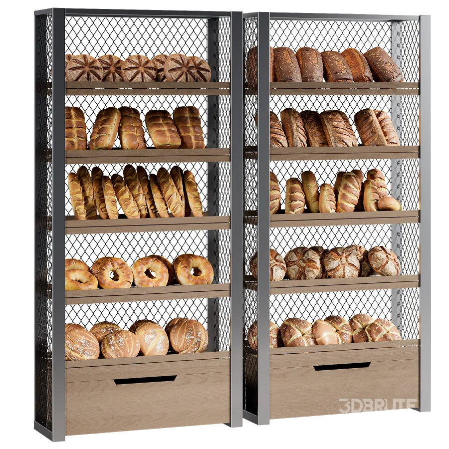Display rack with bread Image 2