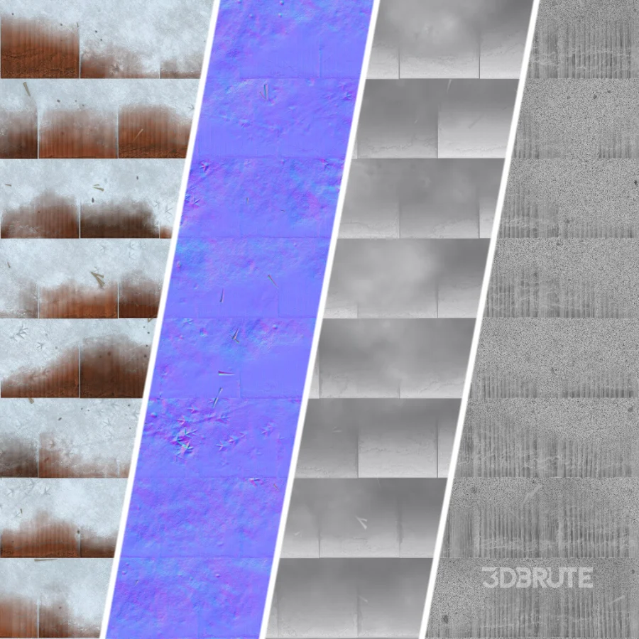 D262 Wood Roofing by Snow – Sbsar Seamless PBR 4k Image 6