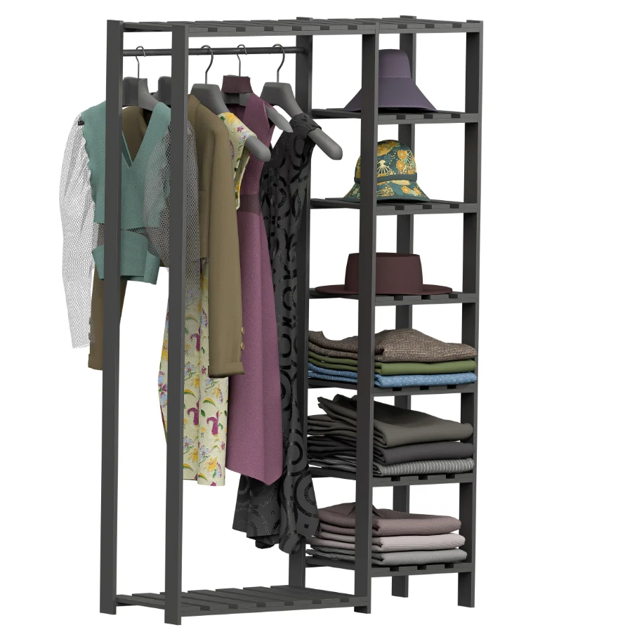 Storage Rack shelf Clothes Image 2