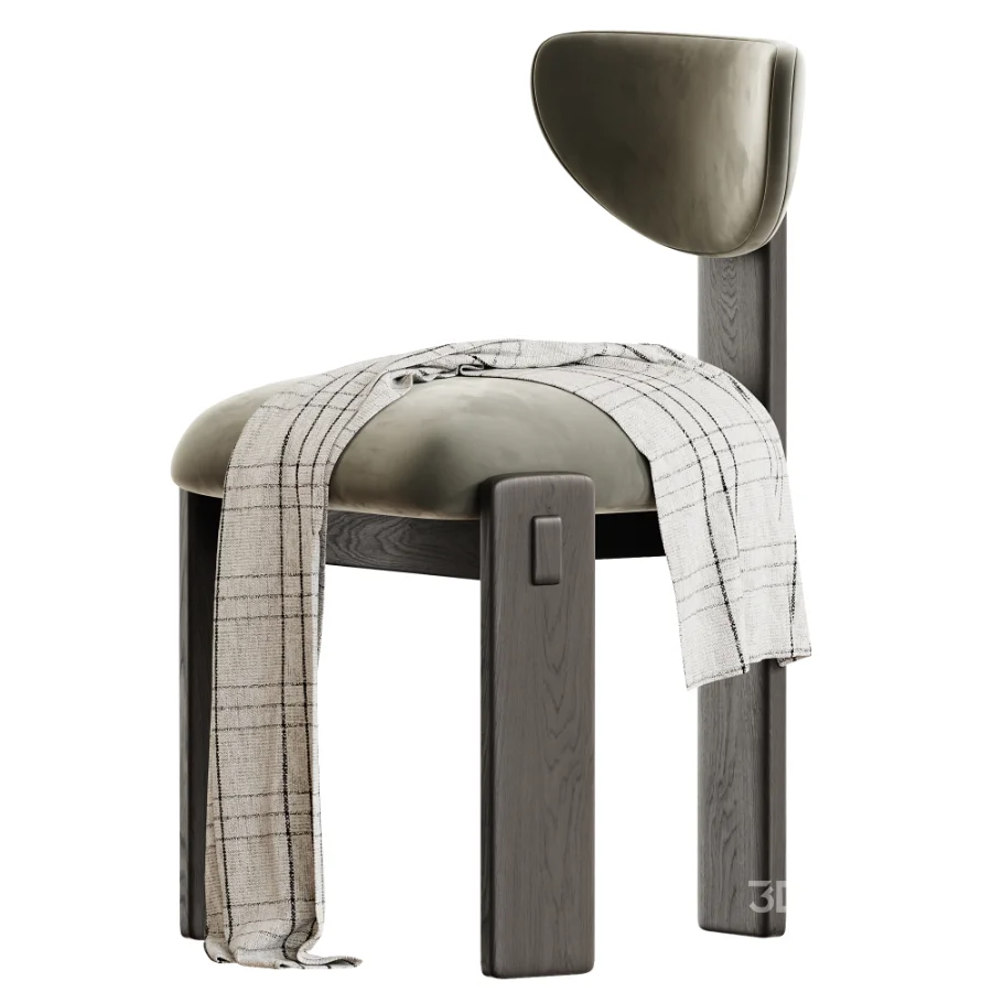 Elio Upholstered Oak Dining Chair Image 3