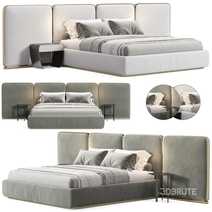 Gem Upholstered King Queen Bed 2 Image 7