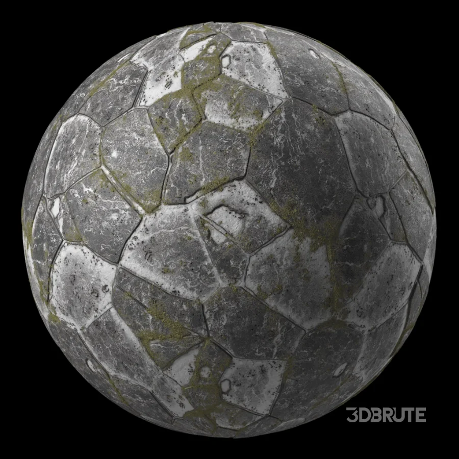 D285 BrushRock Pavement – Pbr 4k Seamless Image 6