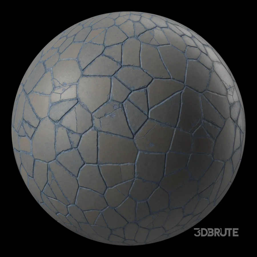 D282 BrushRock Pavement – Pbr 4k Seamless Image 3