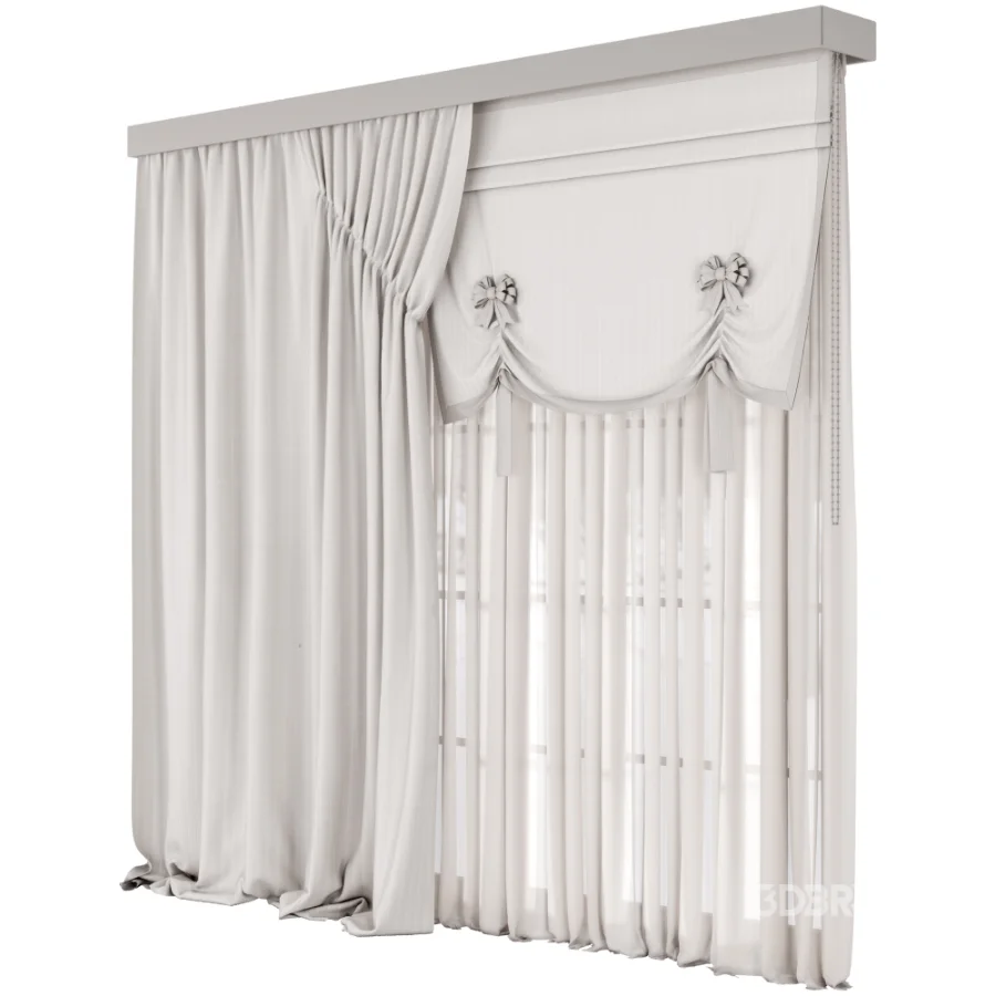 Silk and Cotton-Curtain Set 106 Image 2