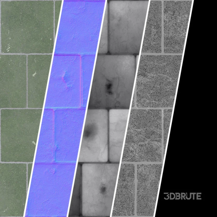 D321 Decorative Slat Stone wall – Sbsar Pbr 4k Seamless Image 1