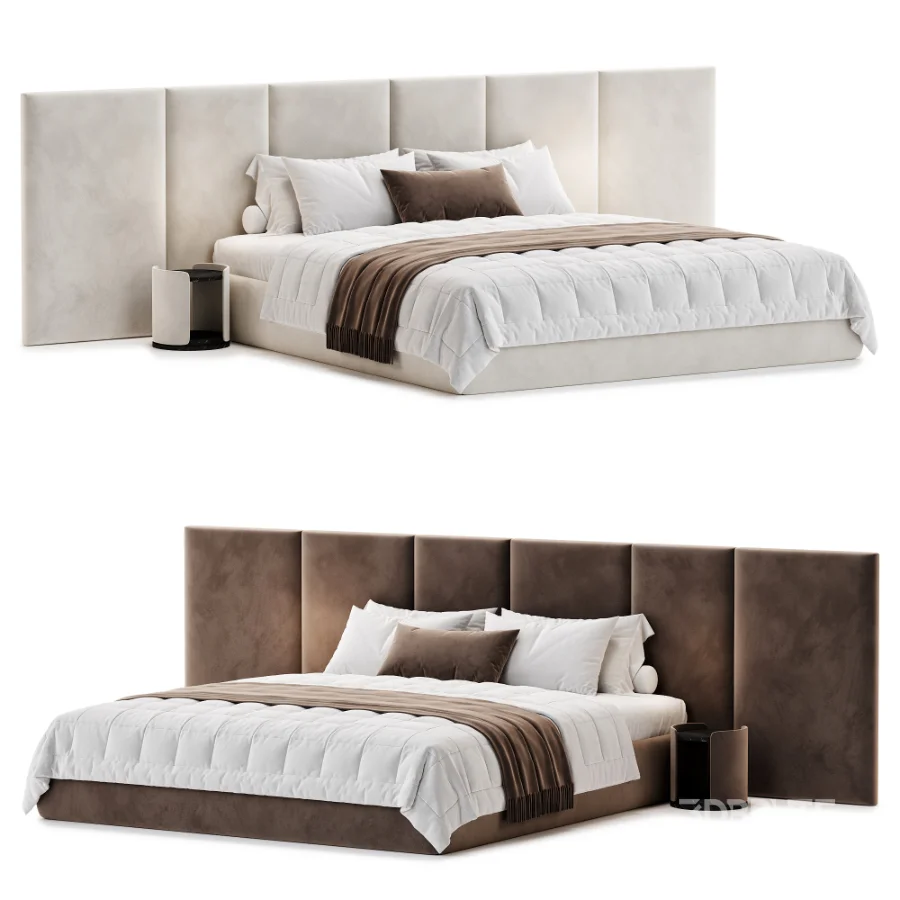 Bed Garda Design With Wide Headboard Image 1