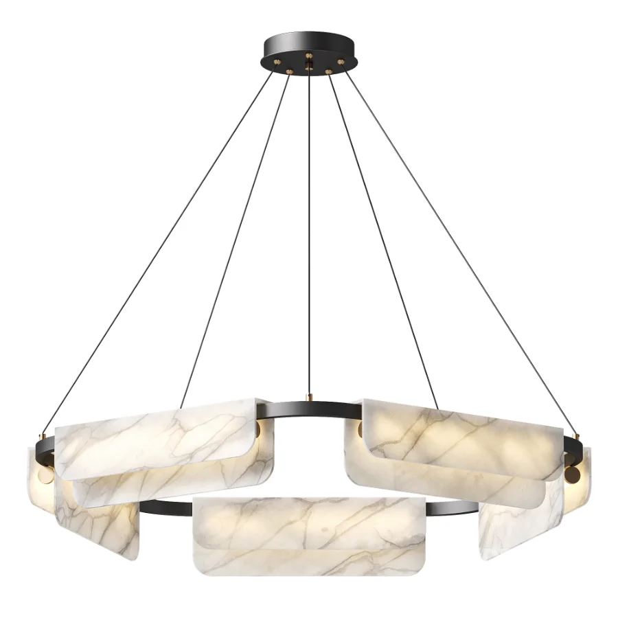 Zazu Alabaster Chandelier Image 2