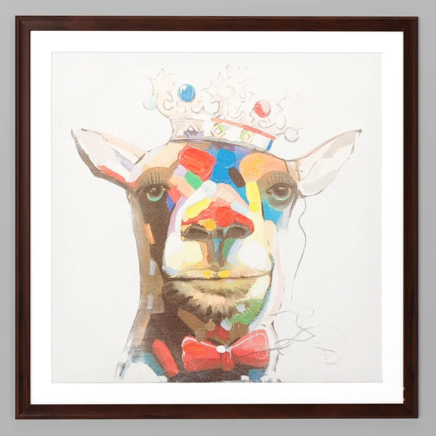 D175 Painting Crowned Giraffe Image 2