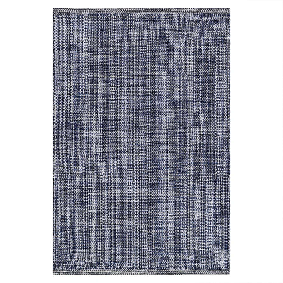 Fusion Blue Handwoven Indoor Outdoor Rug Image 2
