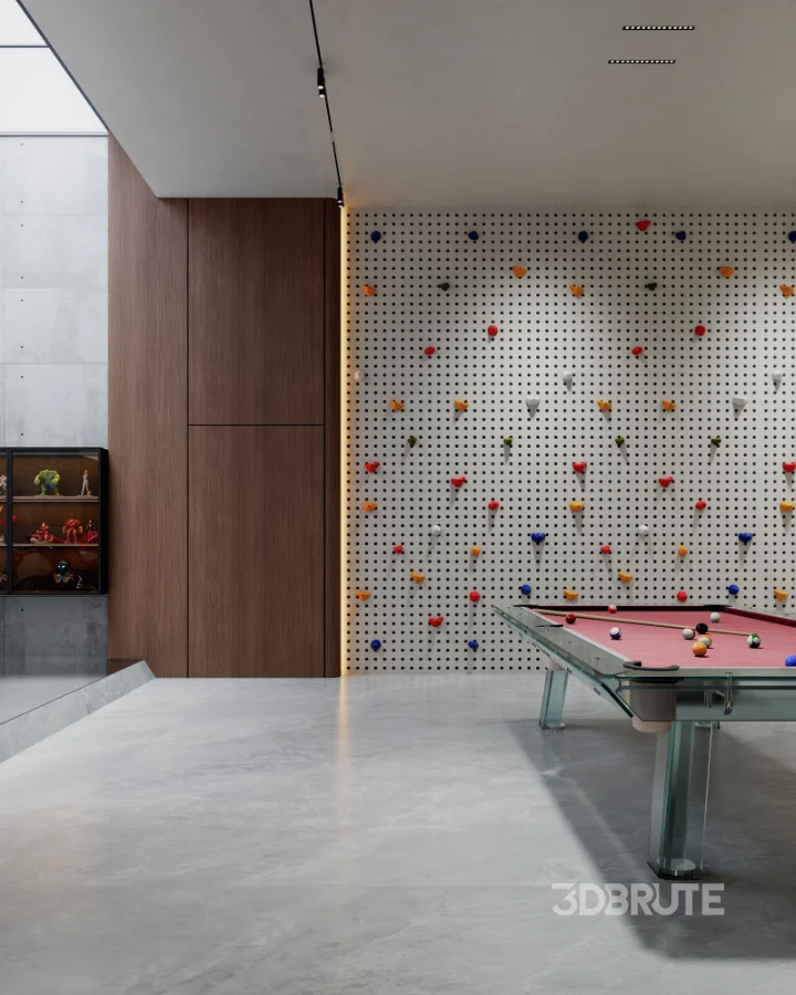 Modern villa basement interior Image 3