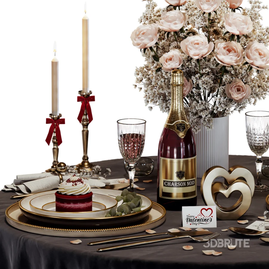 Romantic Tableware Set for February 14 Image 5
