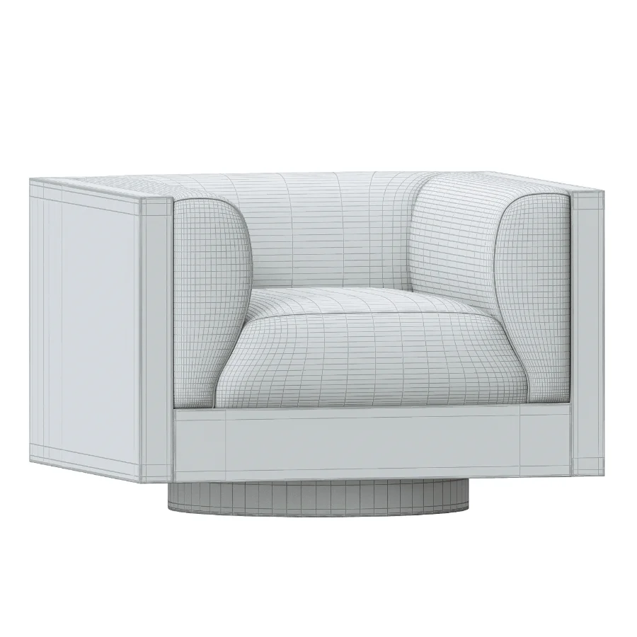 Eucalyptus Veneer Swivel Chair Sebastian Image 2