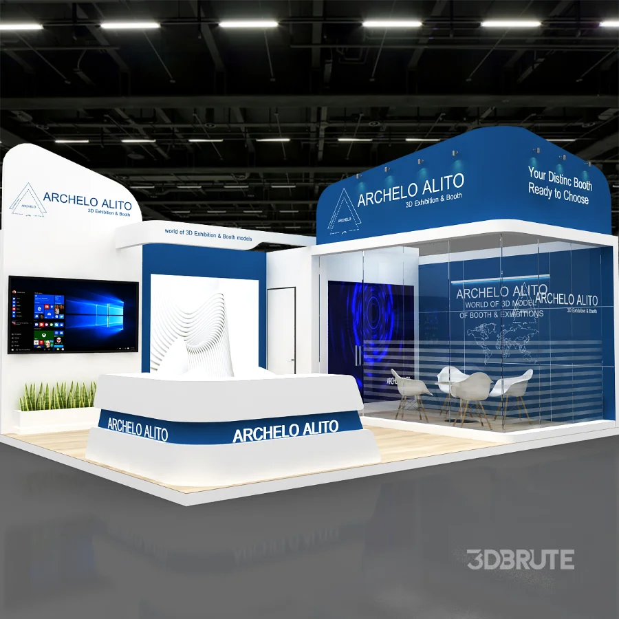 exhibition 3d model Image 3