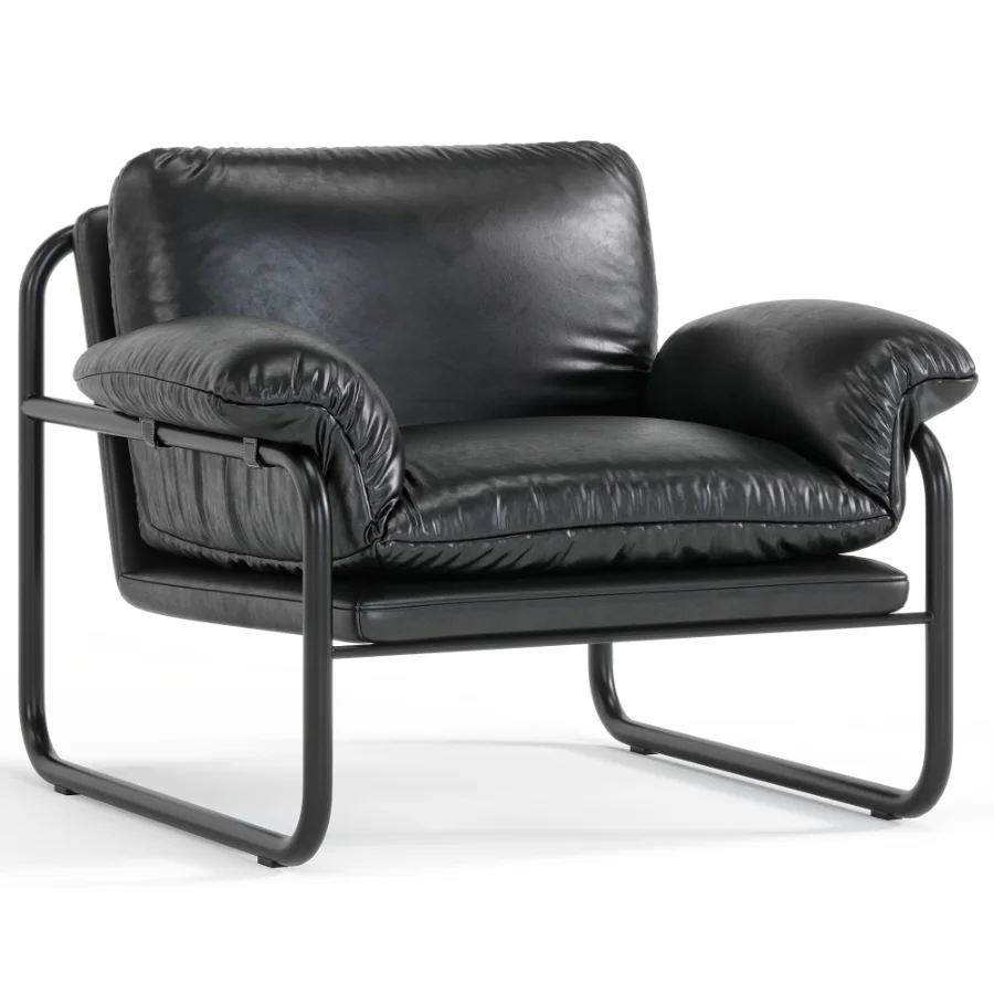 Desmond Leather Armchair By Westelm Image 3