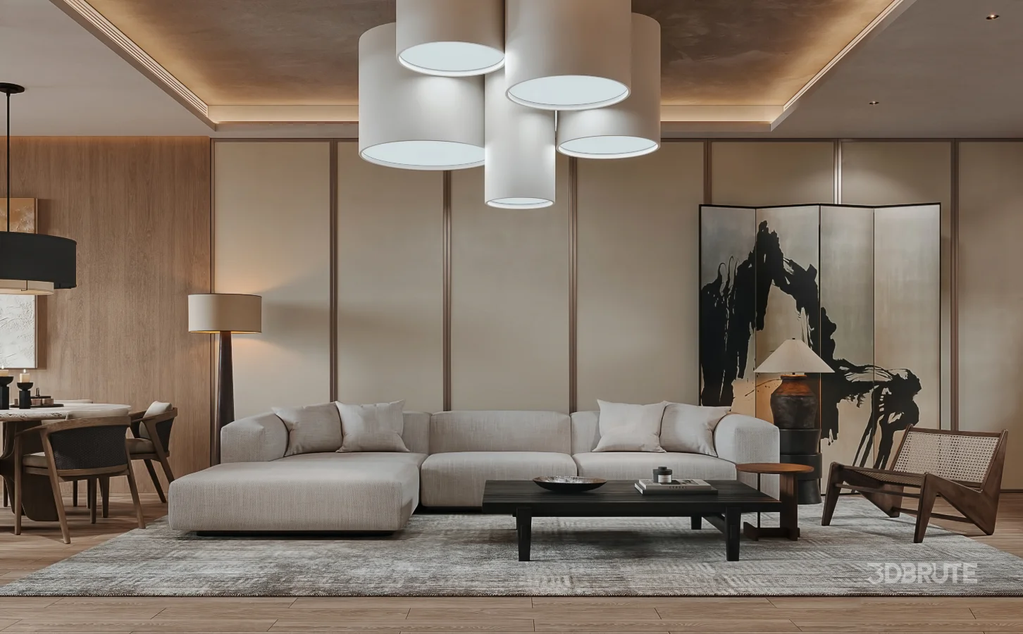 Japanese living and dining room Image 3