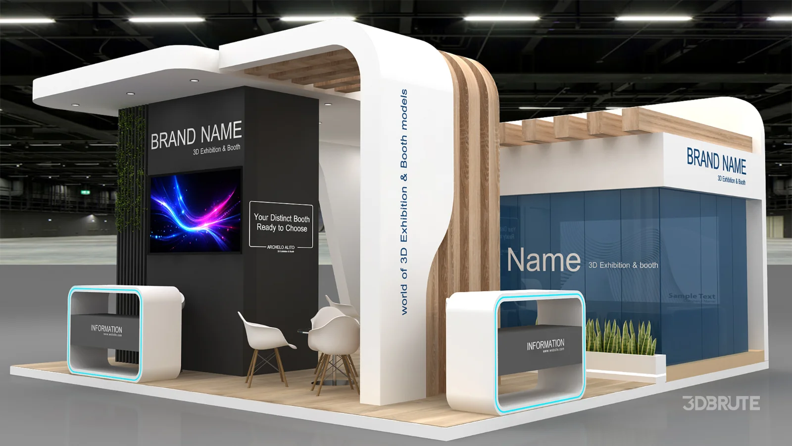Exhibition Booth 3D Model Image 7