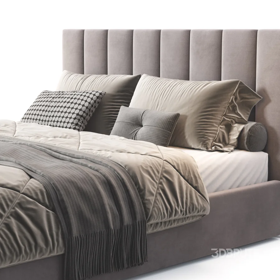 Emmett Channeled Low Profile Bed Image 5