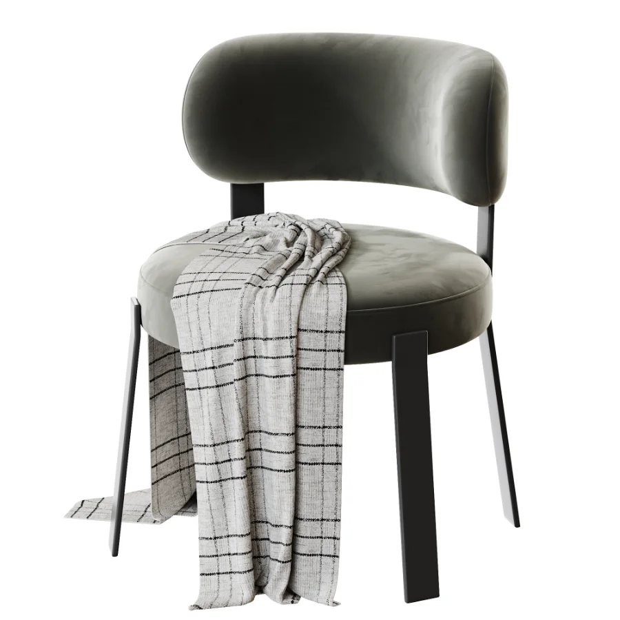 Boucle Dining Chair Image 4