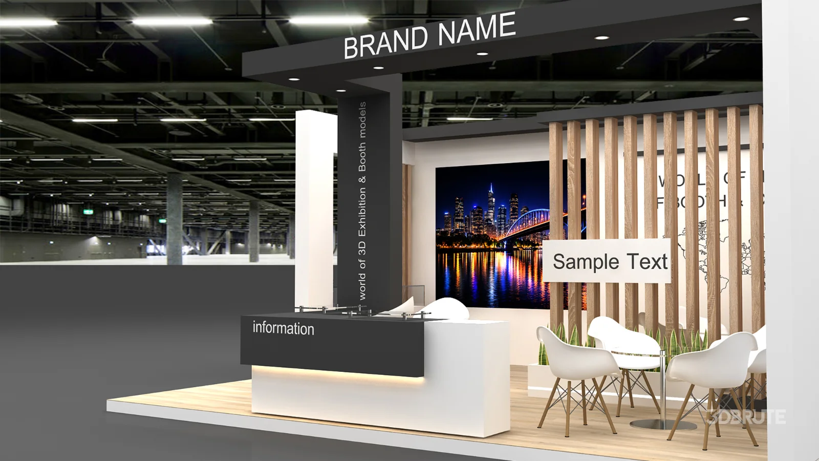 stall 3d model Image 8