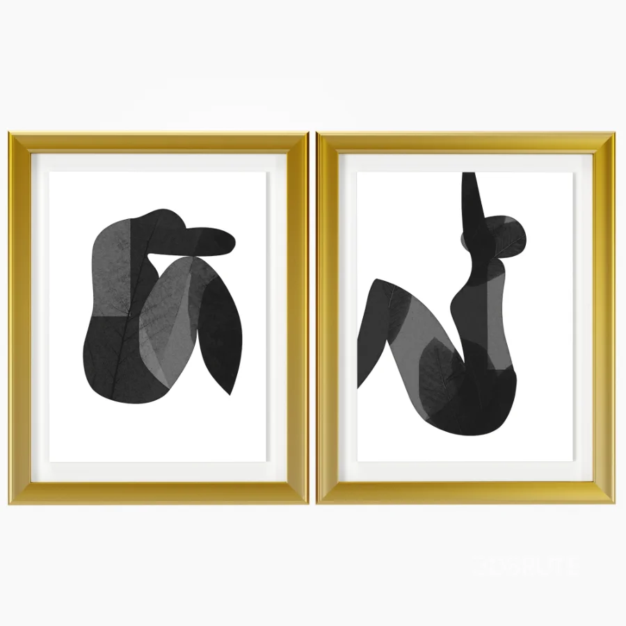 D160 Abstract Nude Woman Figures Image 1