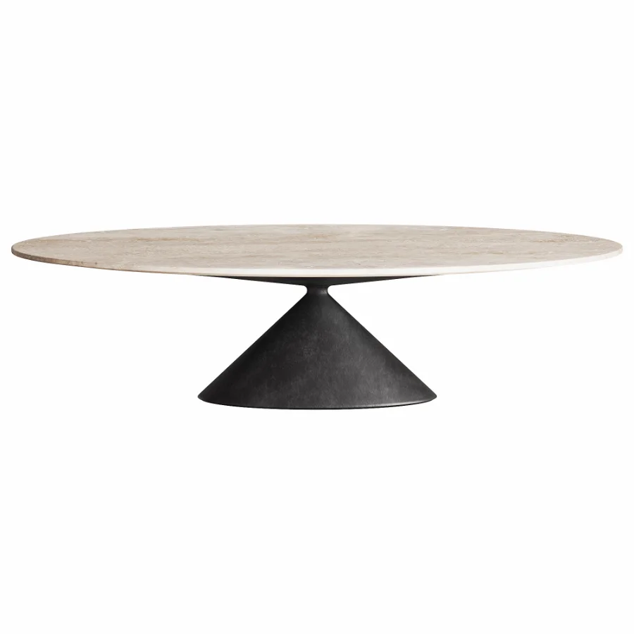 Maxi Clay Oval Dining Table By Desalto Image 1