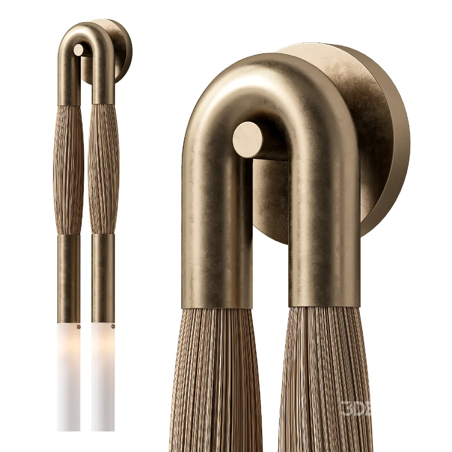 Wall Lamp Apparatus Horsehair Image 1