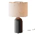 Emna Concrete and Linen Table Lamp - Thumbnail 3