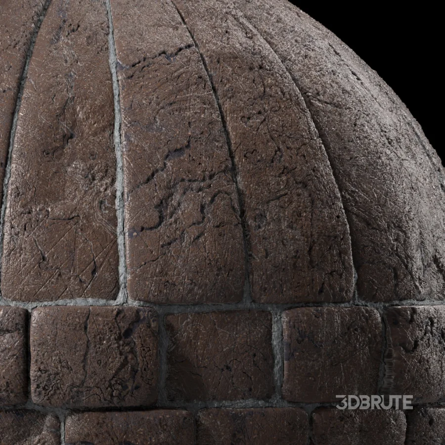 D319 Decorative Slat Stone wall – Sbsar Pbr 4k Seamless Image 3