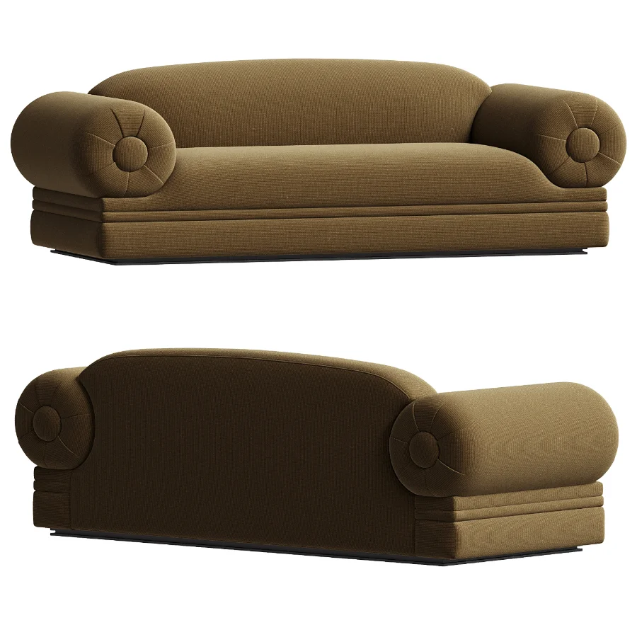 Beige Jacquard Sofa Louison Image 3